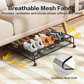 LeArex durable metal frame supports daily shoe storage