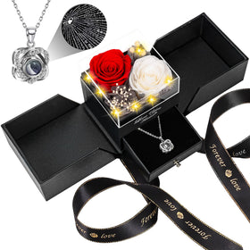 Lebana 2-preserved-rose-necklace: timeless keepsake for daily wear.