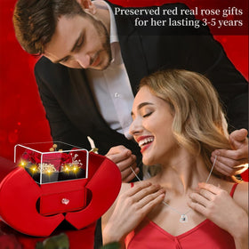 Lebana elegant jewelry and rose box combo for celebrations.