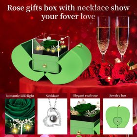 Lebana rose box with lighting enhances romantic presentation beautifully.