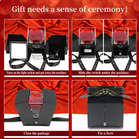 Lebana rose box serves as elegant indoor ornament after gifting.