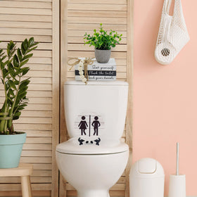 Lebsitey funny bathroom signs kit versatile decor for any bathroom style