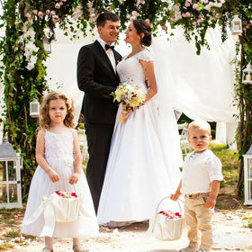 Lebsitey pleated satin finish elevates wedding decor with romantic detail.