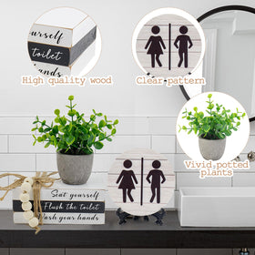 Lebsitey simulated potted plant enhances shelf styling