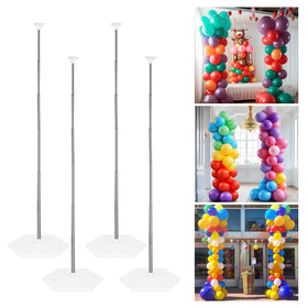 Lechay Balloon Column Base featuring a sturdy PVC foundation for stable displays