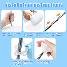 Lechay Balloon Column Water Bags used as ballast for indoor and outdoor setups