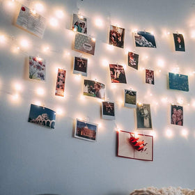 LECLSTAR 17ft string light adds gentle illumination across shelves and tabletops
