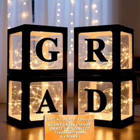 Ledido 2026 graduation balloon boxes set for chic party decor and photo-ready moments.