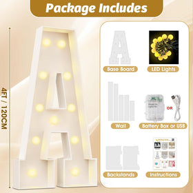 Ledido marquee letters assemble easily for quick setup at events and photos