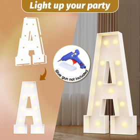 Ledido 4ft marquee letter M assembly guide for fast, error-free installation.