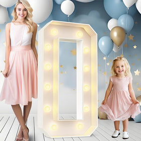 Ledido 4FT marquee letters O create a photo-ready backdrop for celebrations.