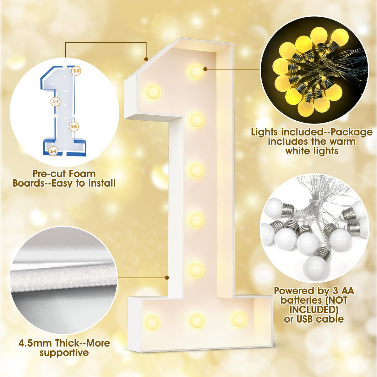 Ledido setup instructions guide quick, precise installation of the 4ft marquee letters