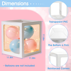 Ledido 38 balloons with cone-fetti colors create a vibrant, photo-ready backdrop
