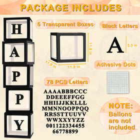 Ledido easy-assembly balloon box with letters for quick, eye-catching centerpieces.