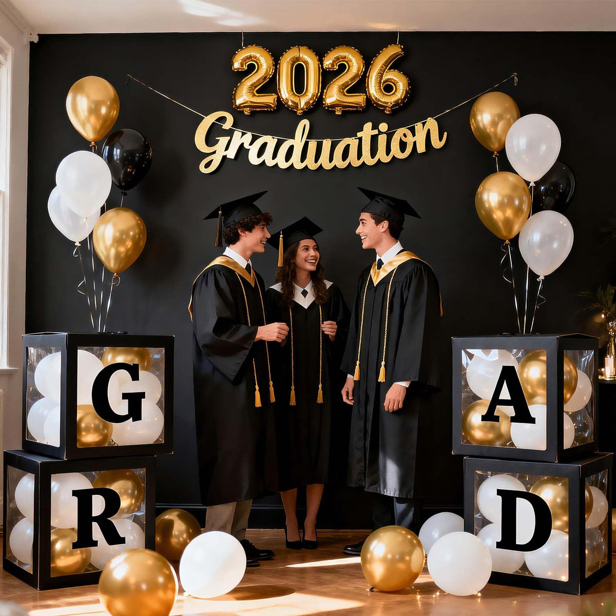 Ledido easy-to-assemble design simplifies setup for birthdays, graduations, and more.