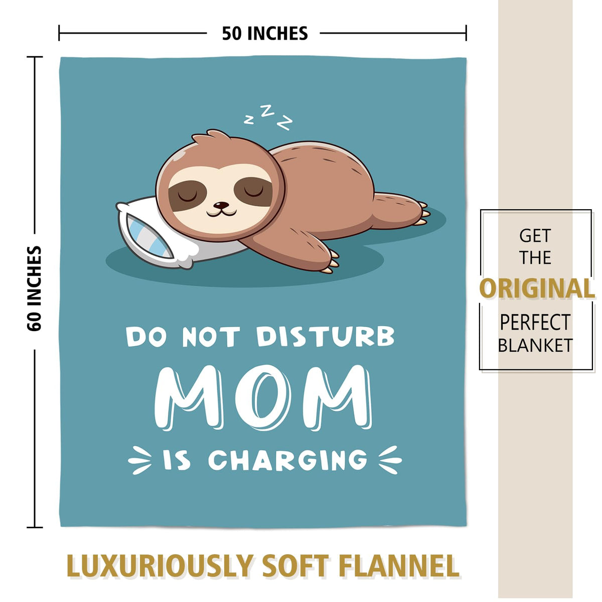 Leebbsin couch sloth blanket invites lounging and comfort during family movie time.