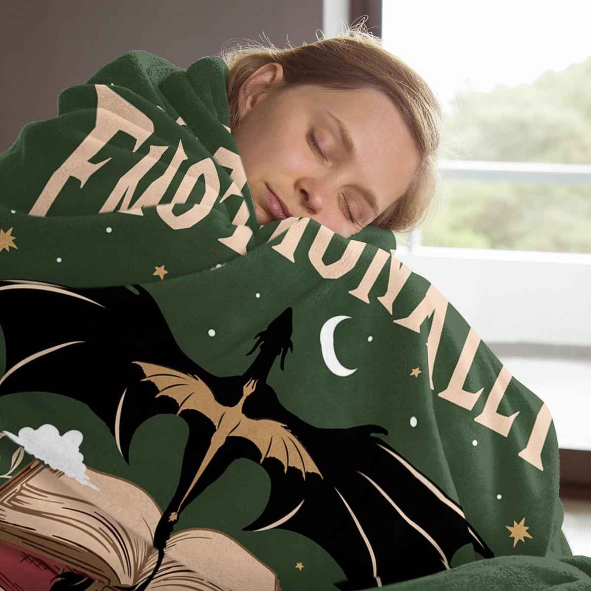 Leebbsin 60x50 inch cozy reading throw for movie nights