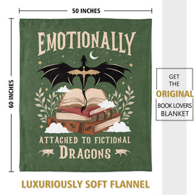 Leebbsin dragon lovers blanket in stylish green for lounging