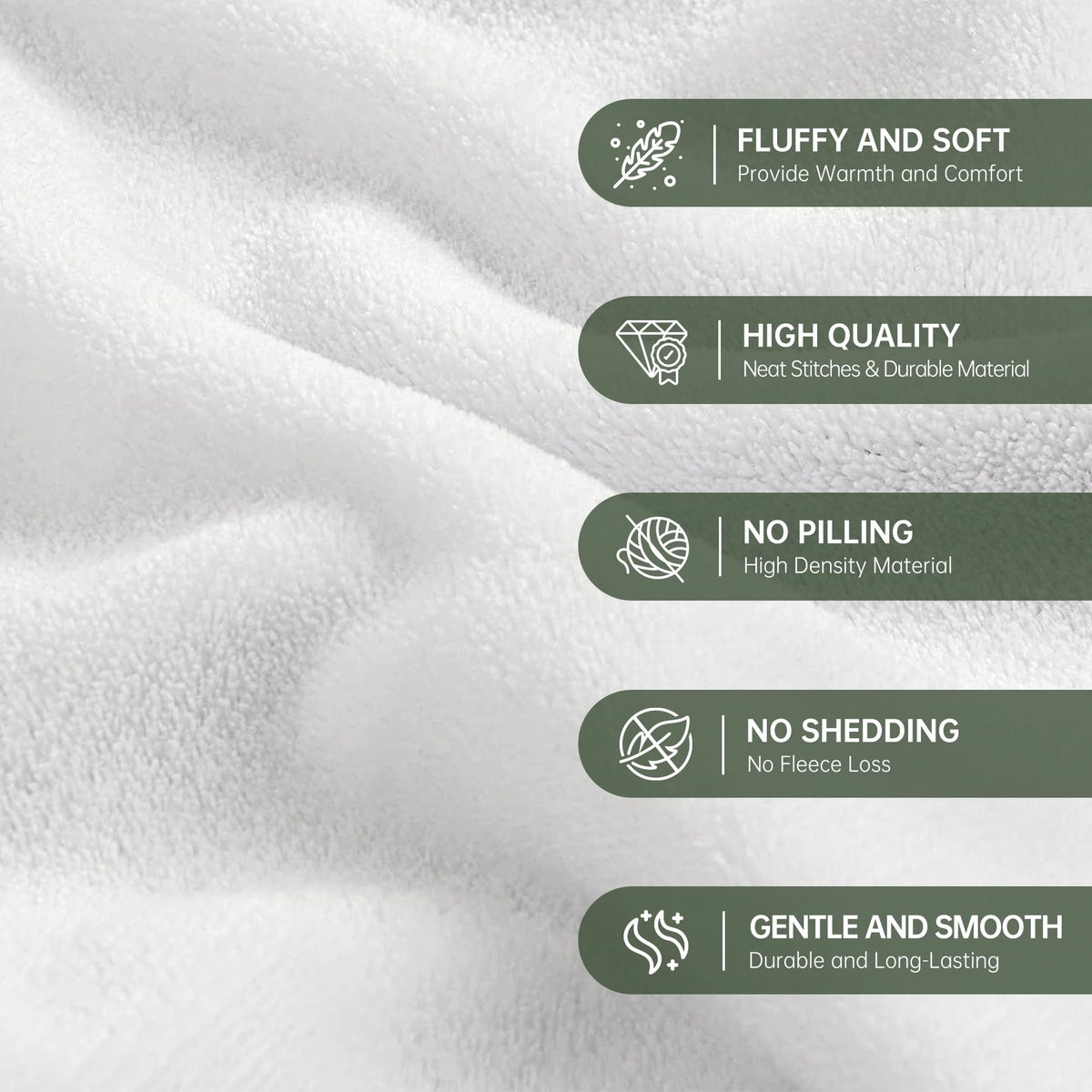Leebbsin durable machine washable flannel blanket for easy care