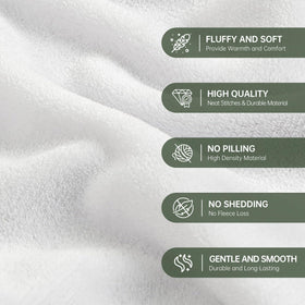 Leebbsin durable machine washable flannel blanket for easy care