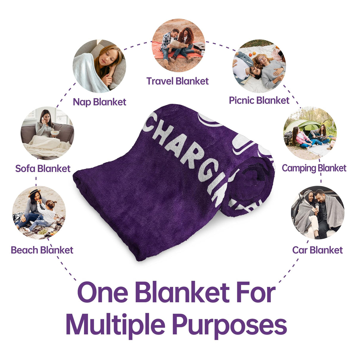 Leebbsin machine-washable soft plush blanket for easy care