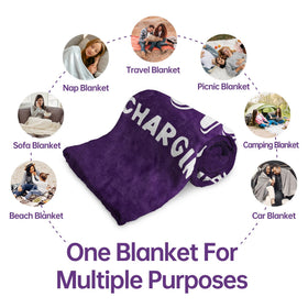 Leebbsin machine-washable soft plush blanket for easy care