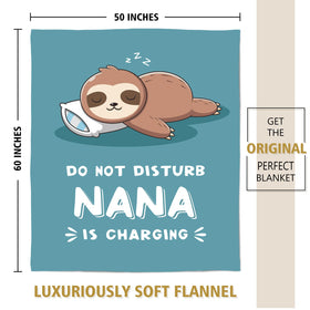 Leebbsin Nana is Charging Sloth Blanket gift-ready packaging appeals.