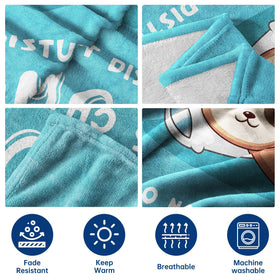 Leebbsin soft flannel sloth blanket offers plush warmth for chilly evenings.