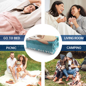 Leebbsin travel-friendly lightweight blanket for outdoor use