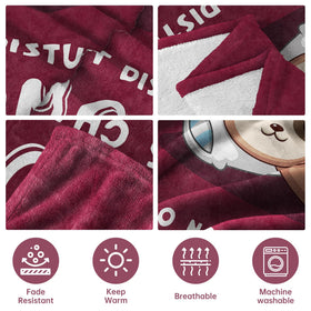 Leebbsin warm throw on sofa, ideal for movie nights and cozy reading.