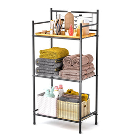 Leeda Made LEEDA 3-tier shelving unit assembly view for quick setup