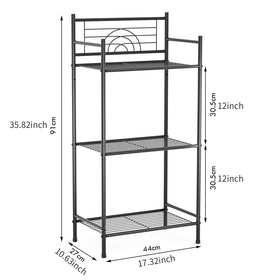 Leeda Made LEEDA 3-tier unit supports evenly distributed weight per shelf
