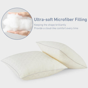 Leeden beige inserts blend with most decors and pillowcases.