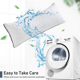 Leeden body pillow is machine washable and easy to refresh for daily use