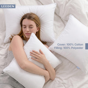 Leeden cotton cover closeup showing breathable material