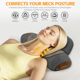 Leedpart ergonomic neck support promotes natural spine alignment during use.