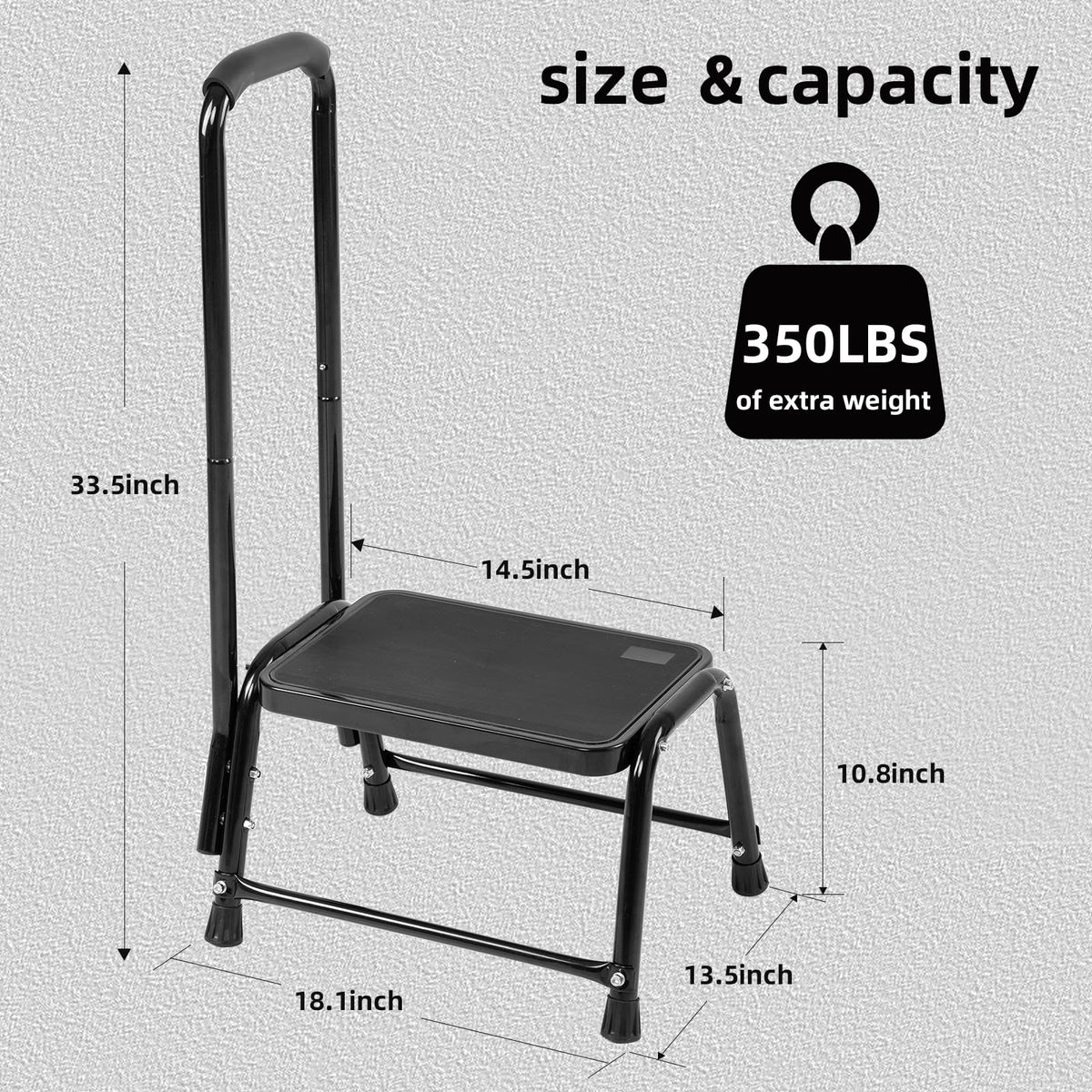 Leekpai heavy duty step stool supports up to 350 pounds for daily chores