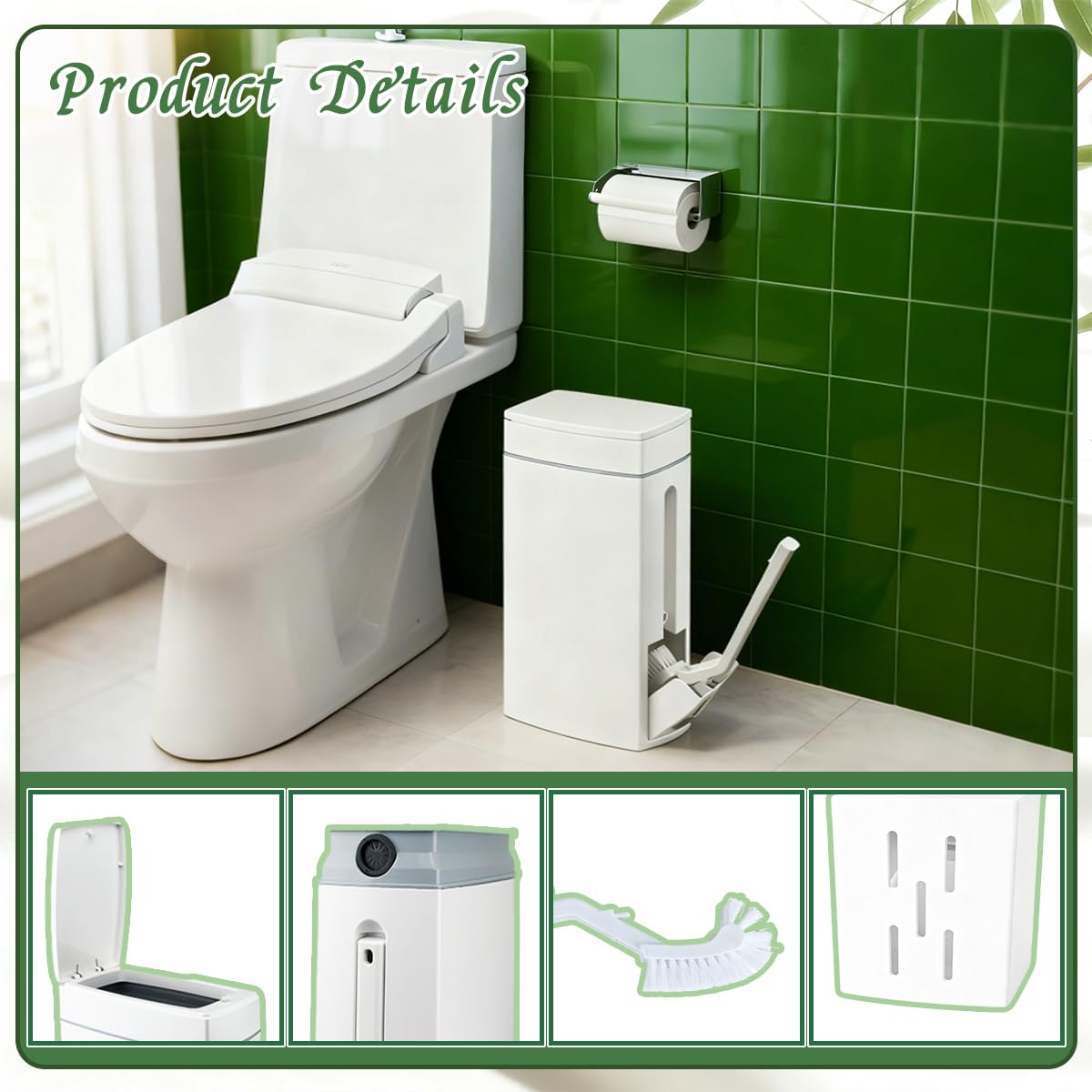 Leemeexaa odor-proof press-top lid reduces smells in small spaces.