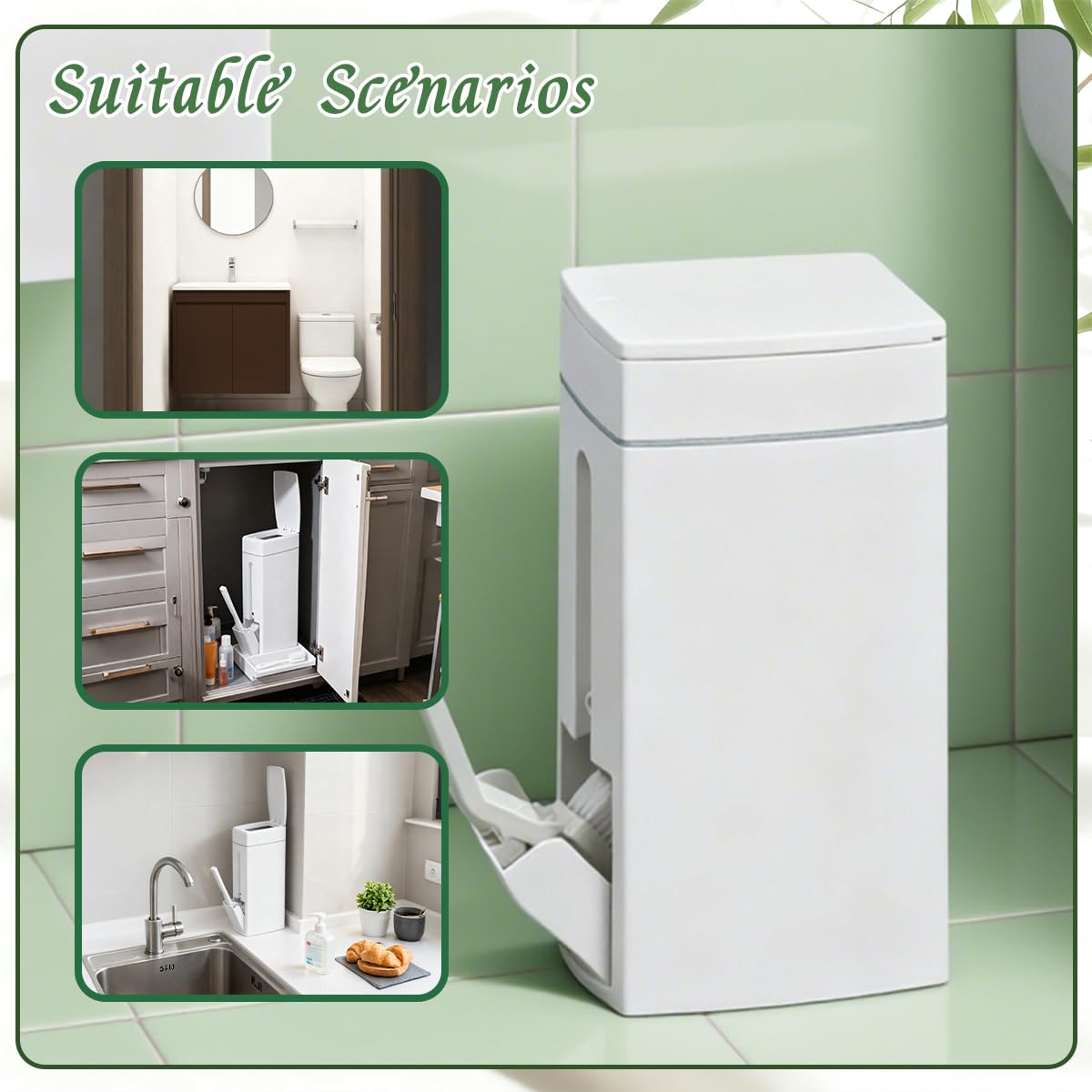 Leemeexaa space-saving design shown in a narrow gap setup.