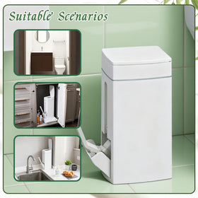 Leemeexaa space-saving design shown in a narrow gap setup.