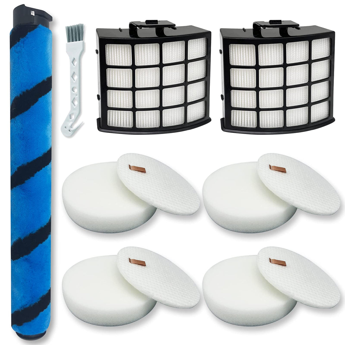 Leemone AZ2002 soft brushroll lifts hair and dust for cleaner floors.