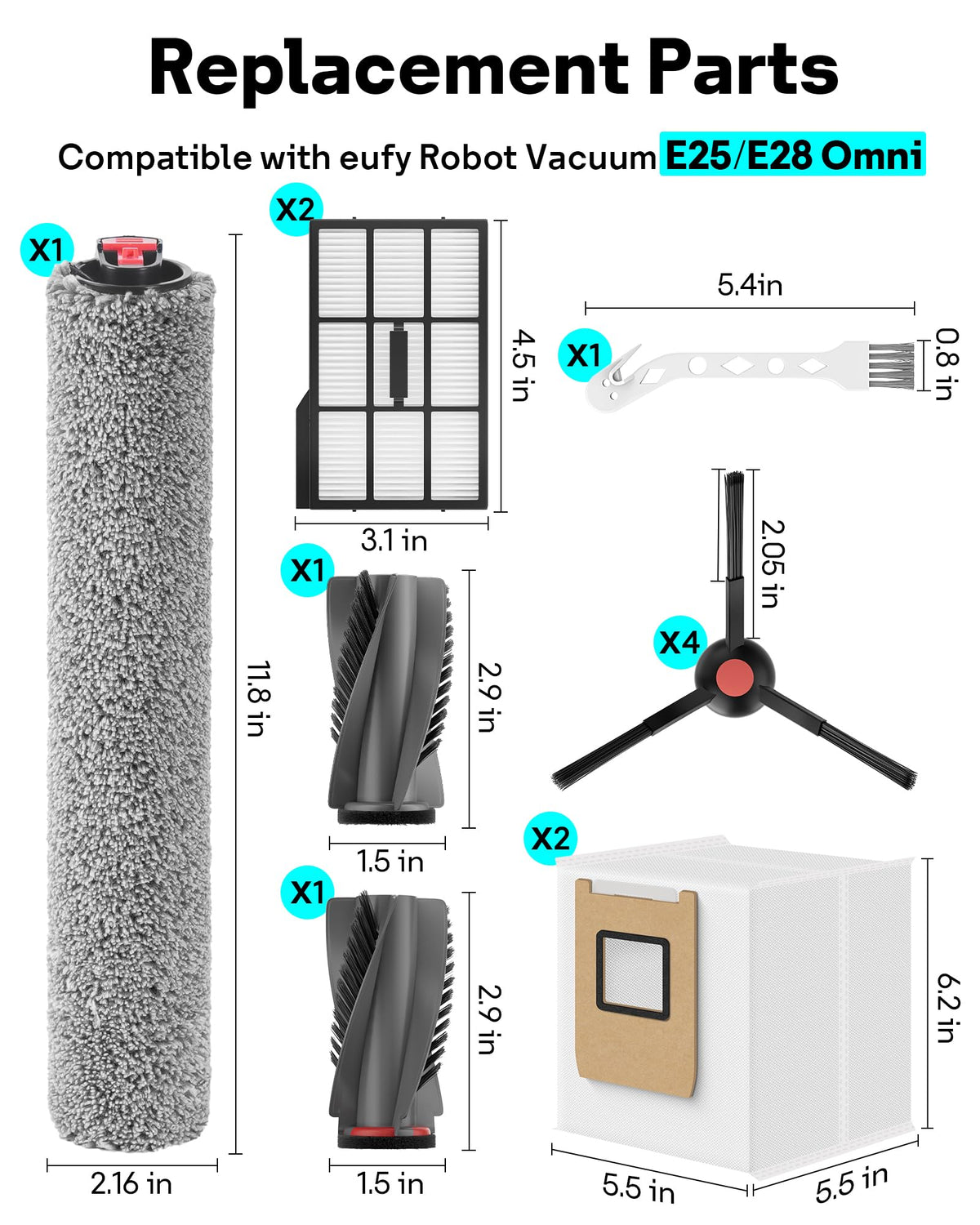 Leemone kit contents organized for fast, tool-free maintenance.