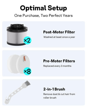 Leemone LVAC-300 Pro multi-function brush aids easy maintenance