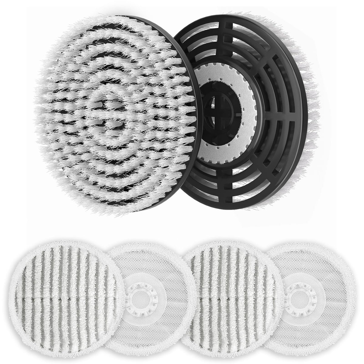 Leemone brush heads for Steam & Scrub Mop tackle tough grime.
