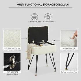 Leesingdo vanity stool with soft padded seat for long beauty routines.