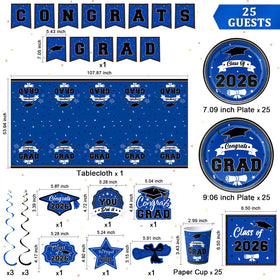 Leetous graduation dessert plates 7in add vibrant serving detail