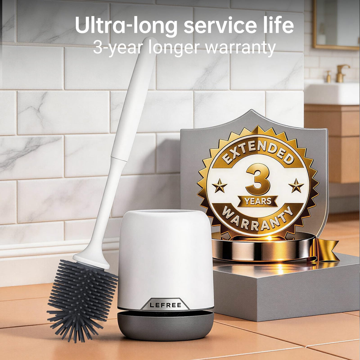 Lefree 2-pack soft silicone head brushes for gentler cleaning.