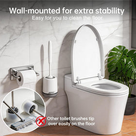 Lefree detachable ventilated base keeps brushes dry between uses.