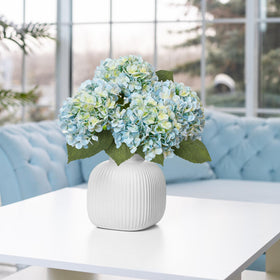 Leftover hydrangea with butterflies adds soft touch to decor