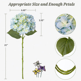Leftover real-touch hydrangea petals stay vivid with easy cleaning